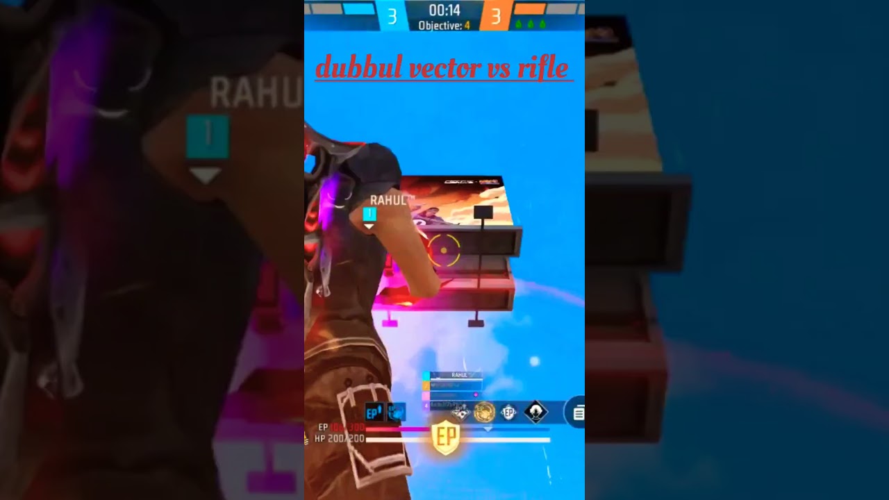 Dubbul vector vs rifle 3 vs 3 sichvetion i win to rifle 😄😆 