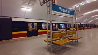 Poland, Warsaw, Metro Ride From Wilanowska To Wierzbno