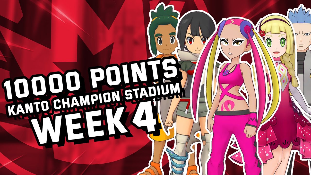 10000 pts Kanto Champion Stadium Week 4 Master Mode| Pokemon Masters EX | ポケマス
