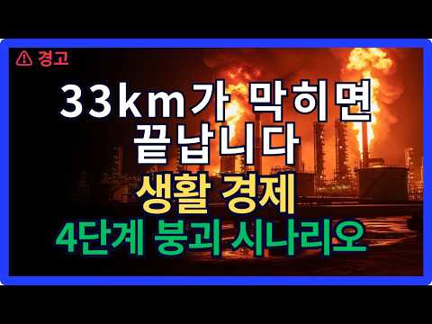 [본편]호르무즈가 막히면 한국에서 제일 먼저 터지는 것들! #호르무즈 #중동전쟁 #한국경제 #기름값 #경제위기