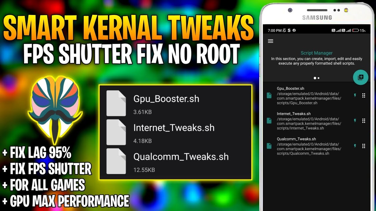 Smart Kernal Tweaks For Games | Fps Boost and Fix Shutter | No Root ...