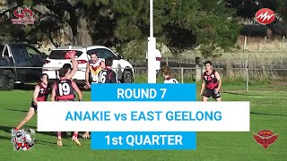 RD7 Anakie VS East Geelong 1st QTR 18/05/2024