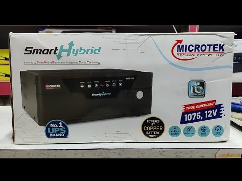 MICROTEK SMART HYBRID 1075-12V INVERTER | TRUE SINEWAVE | COPPER ...