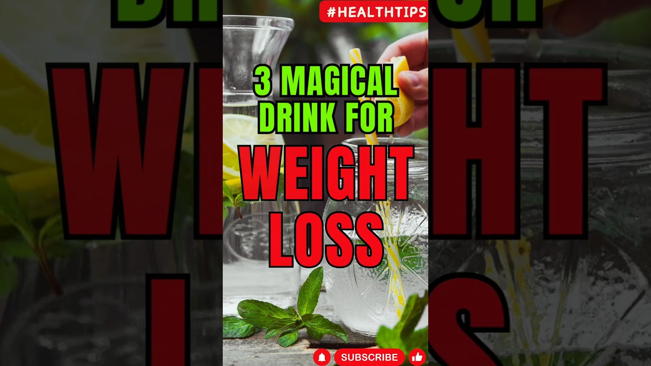 Weight loss by drinking green tea, warm lemon water and apple cider vinegar. 