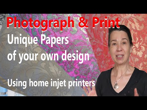 A quick easy way to design and make beautiful papers for journaling, collage, decoupage & printing.