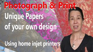 A quick easy way to design and make beautiful papers for journaling, collage, decoupage & printing.
