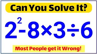 Most people get this easy math question Wrong! Can you solve it?📚