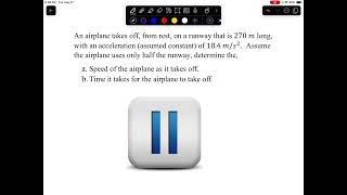 Horizontal 1D Kinematics Example 1
