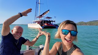 Life OFF GRID on Aluminum Catamaran (extended version) 
