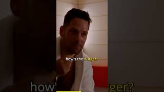 Paul Rudd & Richard Ayoade cause MADNESS in a Burger King Sauna | Travel Man