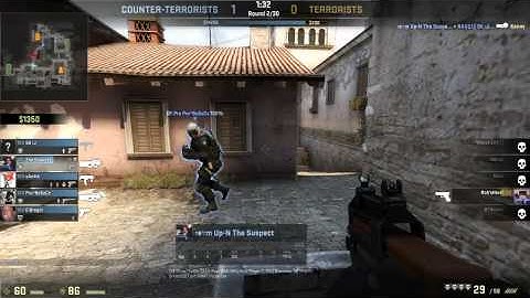 CS:GO Hacker spotted ! Wallhack and smooth aimbot.