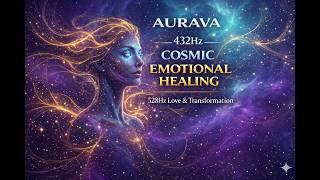 528Hz Emotional Healing • Love &amp; Transformation Frequency  Cosmic Healing Meditation — AURAVA