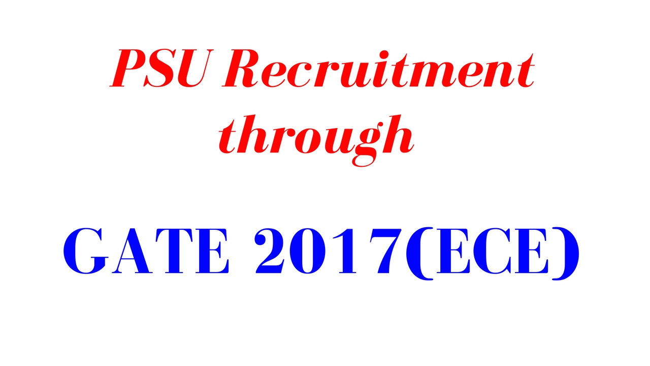 GATE cut off for psu (ECE) by sumit sharma
