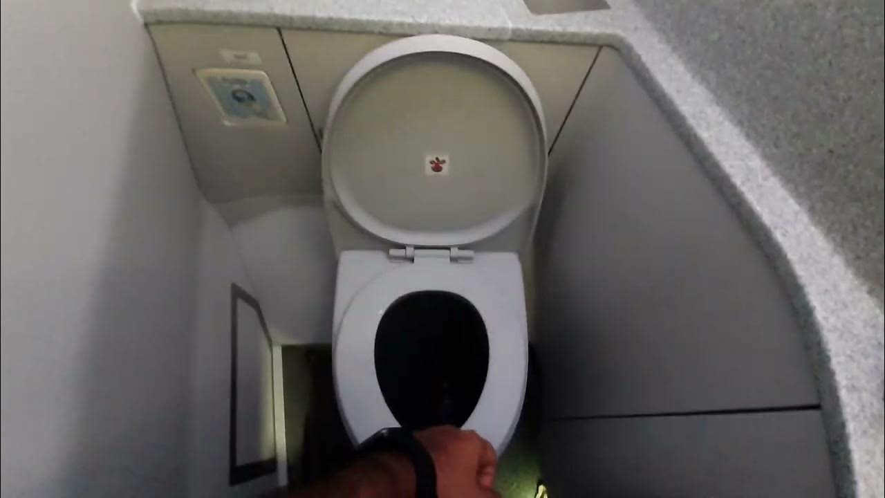 air pressure washroom 🚻 in flight YouTube