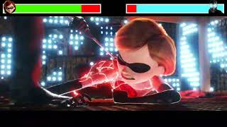 Elastigirl Vs. Raptapantallas Con Barras De Vida - Los Increíbles 2 2018