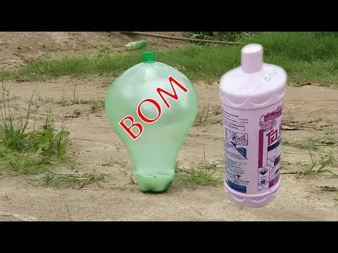 How to make wash toilets and plastic bottles explode