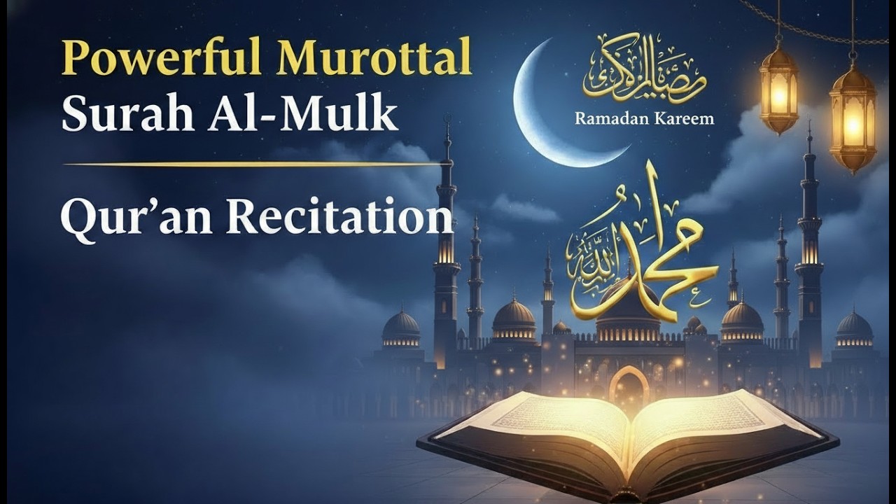 🔴 LIVE Surah Al-Mulk | Powerful Quran Recitation Before Sleep | Peaceful Tilawah