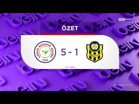 Ç.Rizespor 5 - 1 Yeni Malatyaspor | Maç Özeti |23. Hafta
