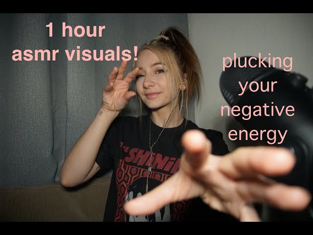 🌧️1 hour visual asmr!!! plucking, hand triggers, rain!🌧️