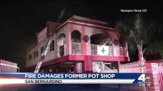 07-16-16 NBC4 6pm- San Bernardino Dispensary Fire