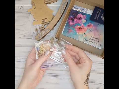 FLK-574 Набір для вишивки бісером по дереву фігурки на Великдень, видео 1