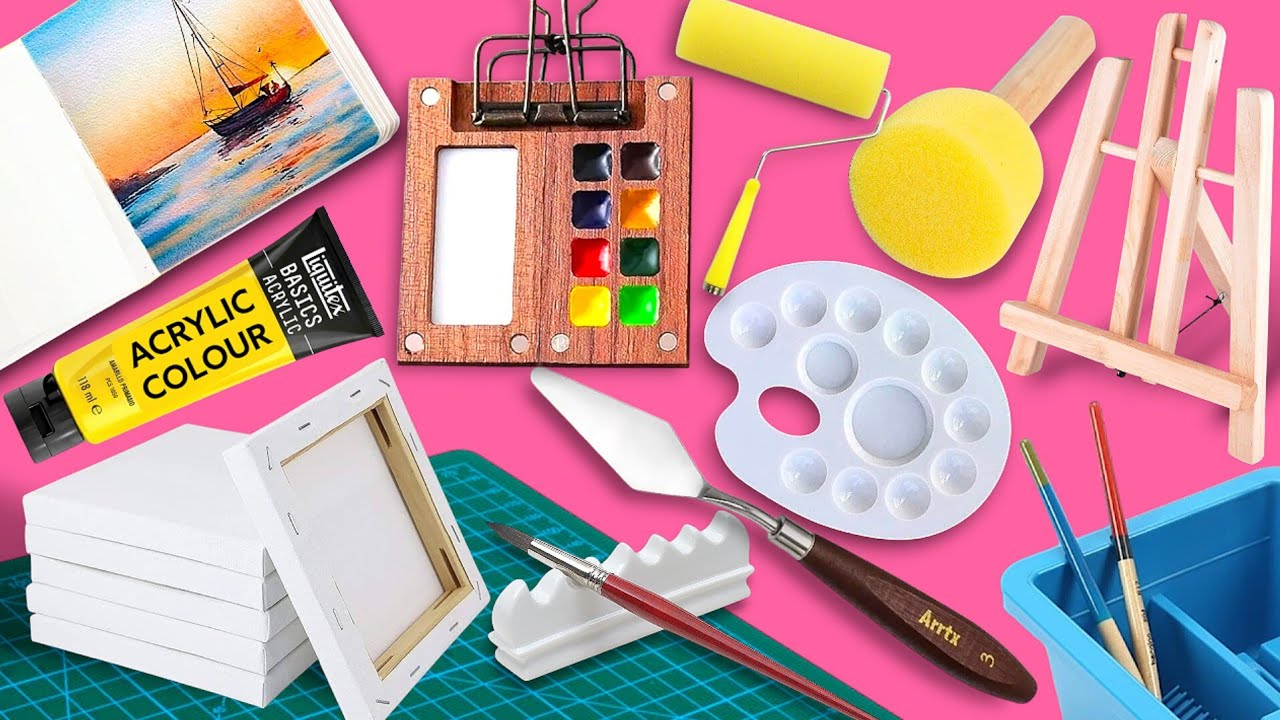 14 DIY Travel *PAINTING KIT* ! 🎨🖌️