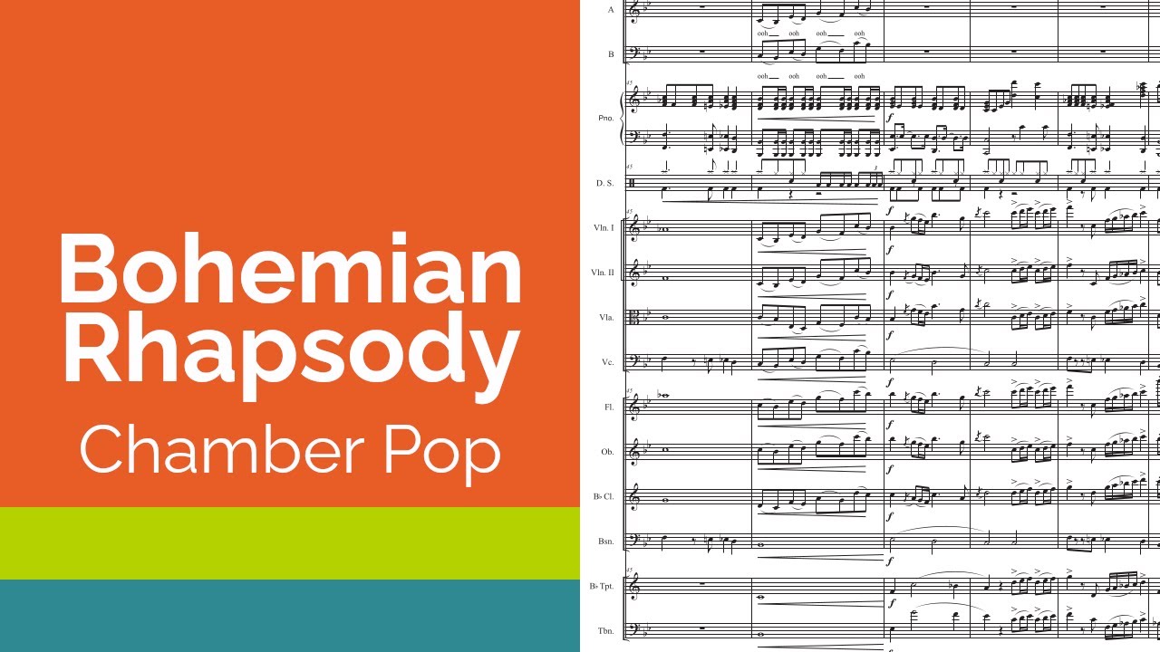 Bohemian Rhapsody for Chamber Pop Ensemble Score Video