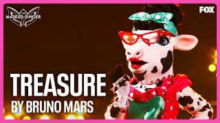 Cow Sings “Treasure” By Bruno Mars | Season 10 | The Masked Singer