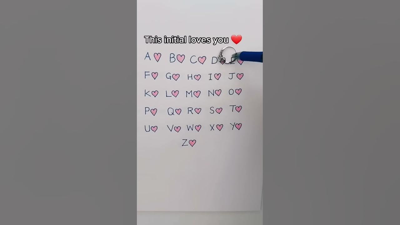 This INITIALS LOVES YOU #short