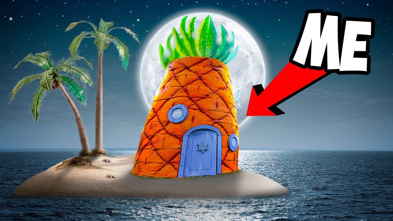 24 Hours In Spongebob's Real Life House YouTube