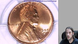 Where can I sell my 1944 S Lincoln Wheat Cent Graded by PCGS MS 66 RD 30593089 Video