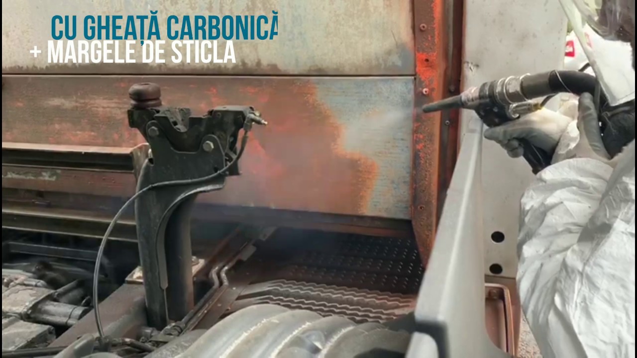Sablarea Pieselor din Aluminiu al Camionelor • Aparat de Sablat Cryonomic COB71 • HD Cleaners