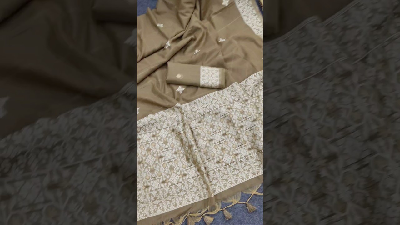 Premium Chanderi Cotton Traditional Jamdani Saree