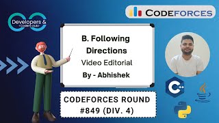 B. Following Directions | Codeforces Round #849 (Div. 4) | Codeforces | DCC NIT-A