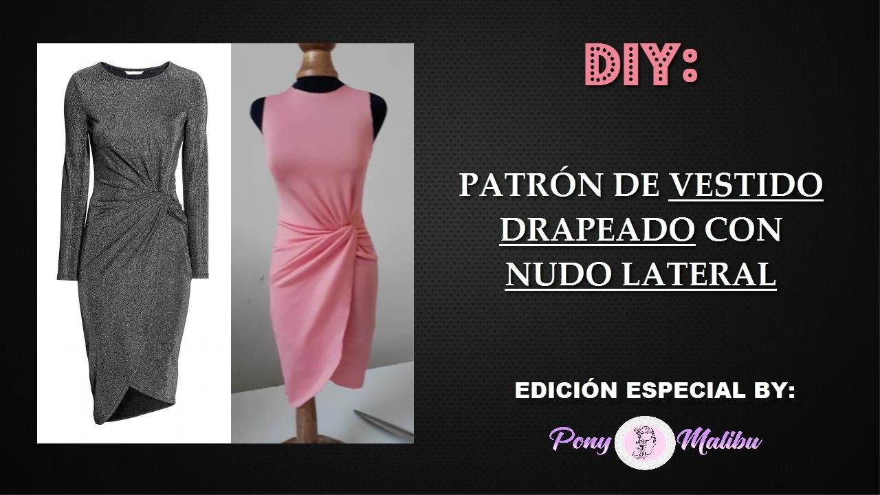 Opuesto Cerebro Lógicamente 👉 TUTORIAL TRAZO DE VESTIDO 👗 CON NUDO LATERAL (incluye instrucciones de  armado) - YouTube