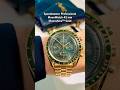 OMEGA Speedmaster Professional MoonWatch in Moonshine gold-expensive watch #GoldWatch #MoonWatch