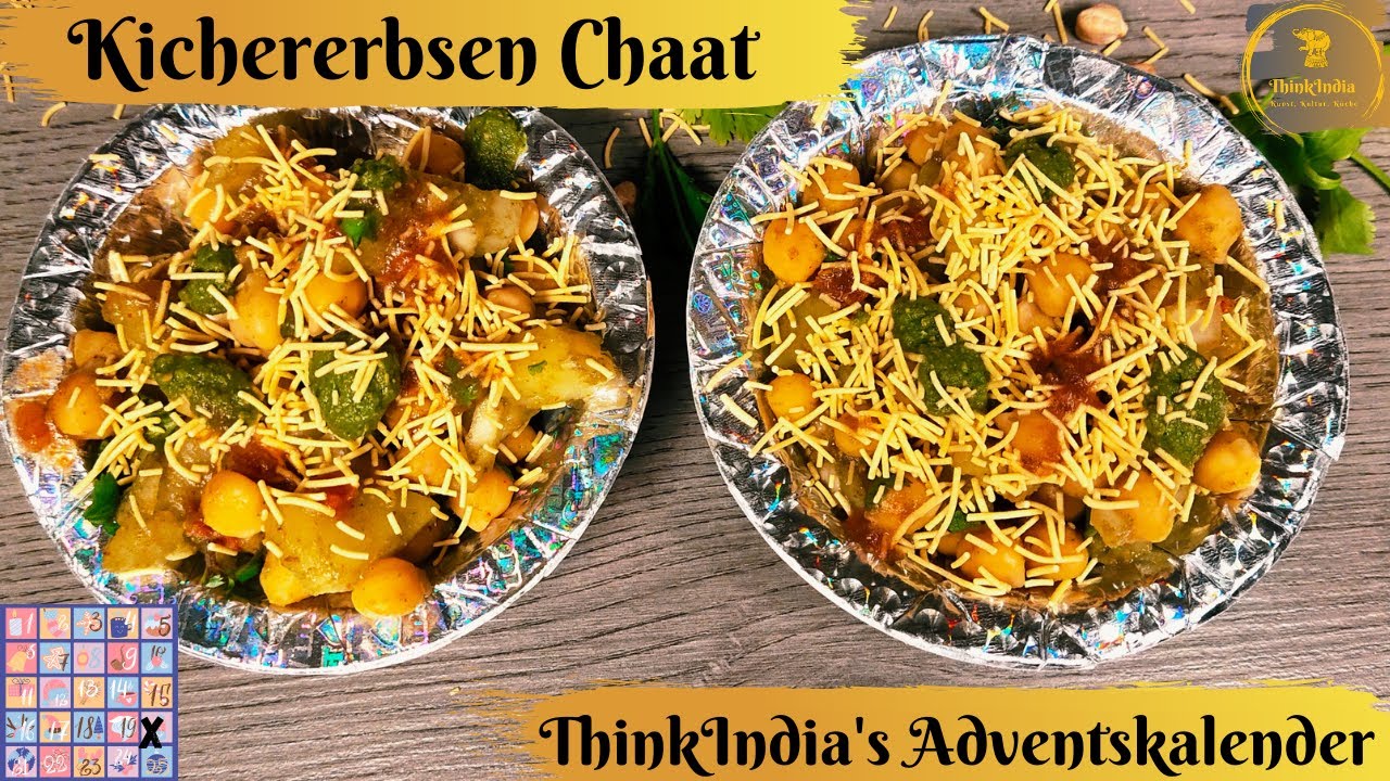 [Deutsch, EN-CC] indisches Chaat Rezept| Kichererbsen Chaat| Chana Aloo