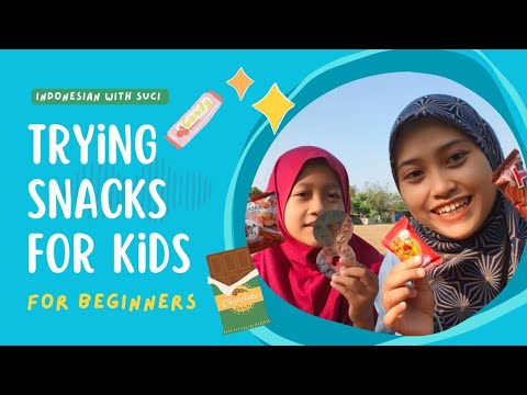 Trying snacks for kids