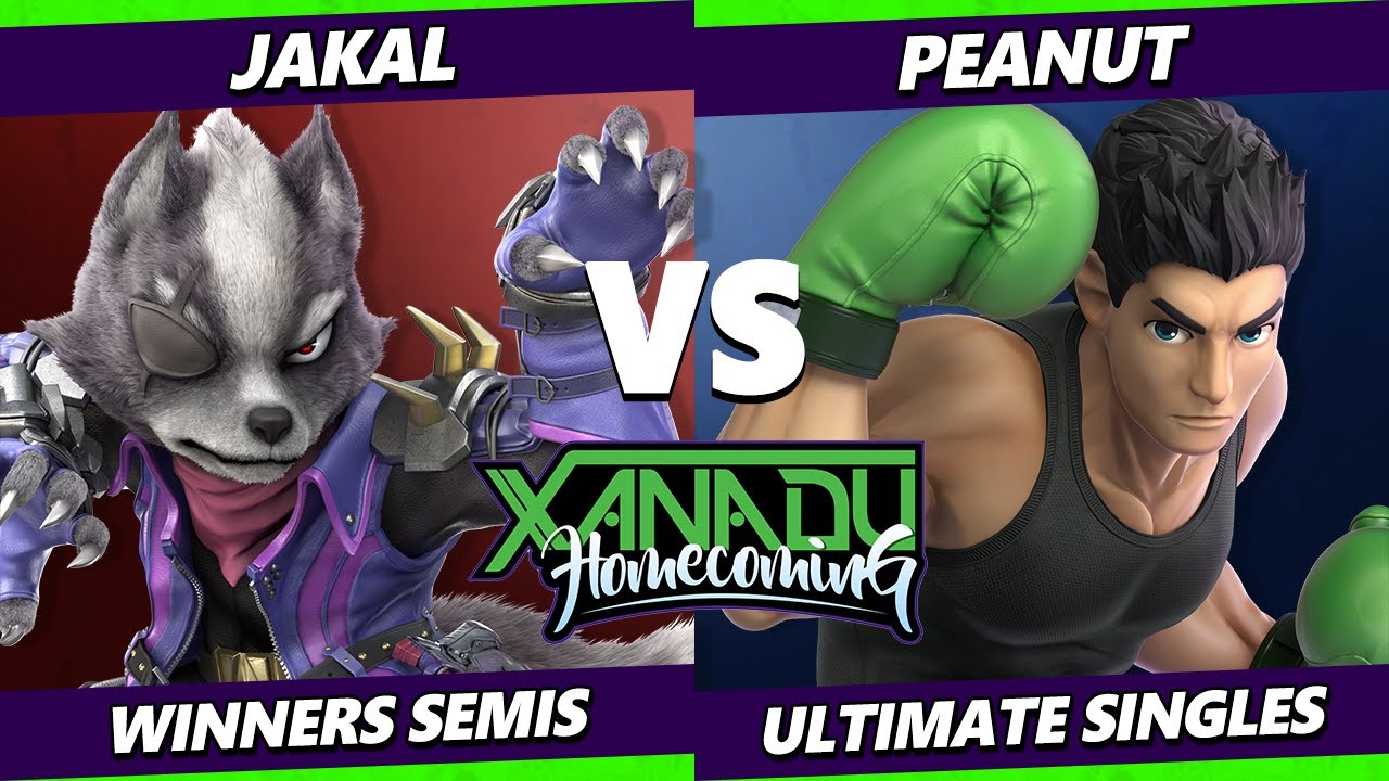 Xanadu Homecoming Top 8 - Peanut (Little Mac) Vs. Jakal (Wolf) Smash Ultimate - SSBU