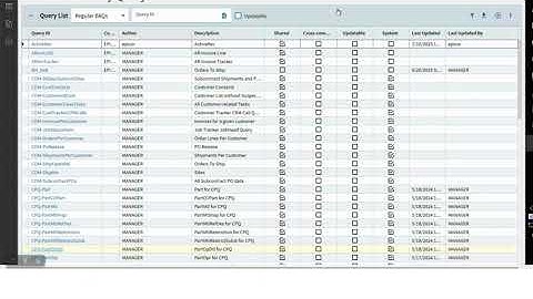 Epicor Kinetic ERP BAQ Updatable New Feature | Epicor Kinetic ERP Tips and Tricks