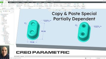 Creo Parametric - Copy and Paste - Partially Dependent - Dimensions and AE Details Only