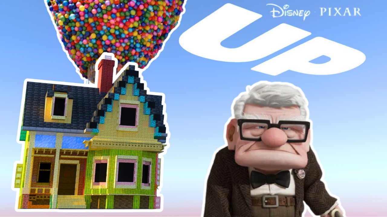 Я построил дом из мультфильма Disney Pixar «Вверх» в Minecraft (ПОЛНЫЙ ИНТЕРЬЕР)