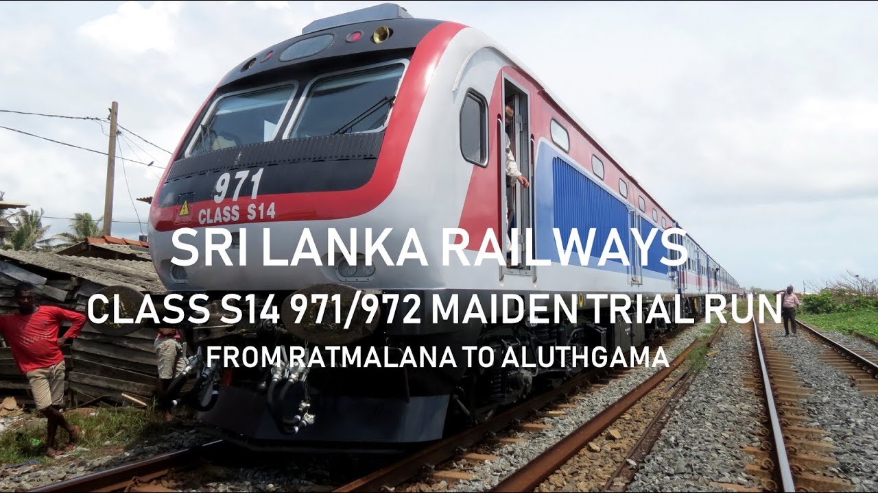 BRAND NEW Class S14 971/972 maiden trial run to Aluthgama from Ratmalana