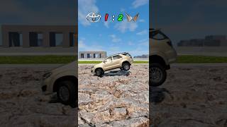 Old Toyota Fortuner Mahendra Thar Breking & Jumping Test In Beamng.drive