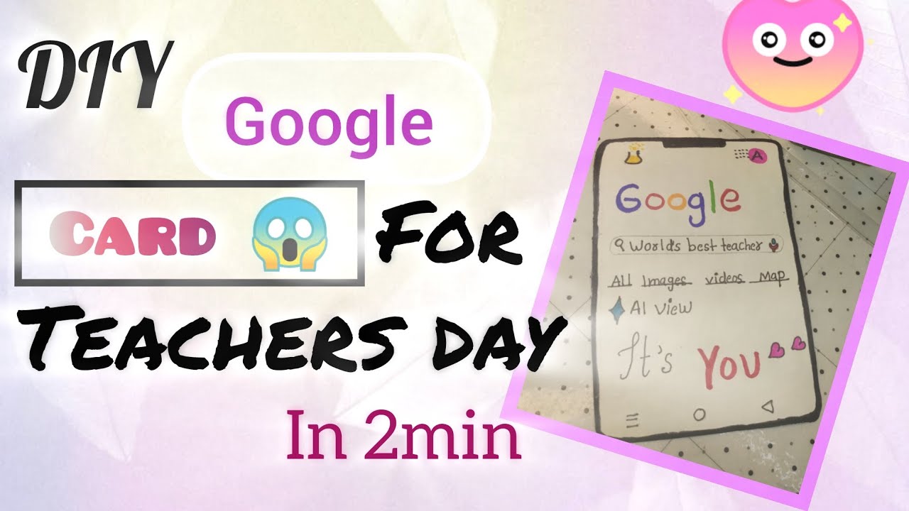 Diy teachers day card 😱 WOW 😨 with Google maps 