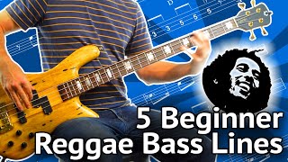 5 Beginner Reggae Basslines (That Aren’t ALL Bob Marley)