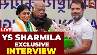 YS Sharmila Interview LIVE: YS Sharmila Joins Congress | YS Sharmila Interview With Rajdeep Sardesai