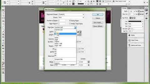 CREATING SIMPLE VISITING CARD IN INDESIGN CS6
