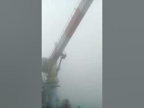 Бешеный туман в каспийском море, нефтяная Платформа, Филановского - YouTube
