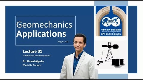 Geomechanics Applications Course Lec-1